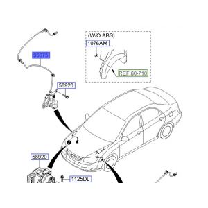 حساس مانع الانغلاق الأمامي اليمين