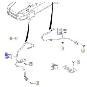 حساس مانع الانغلاق الأمامي اليمين