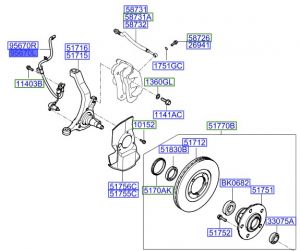 حساس مانع الانغلاق الأمامي اليسار