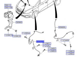 حساس مانع الانغلاق الأمامي اليسار
