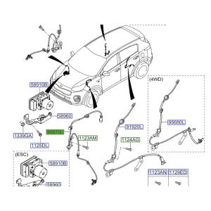 حساس مانع الانغلاق الأمامي اليسار