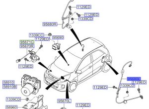 حساس مانع الانغلاق الخلفي اليسار