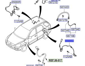 حساس مانع الانغلاق الخلفي اليسار