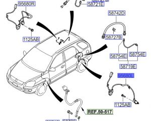 حساس مانع الانغلاق الخلفي اليسار