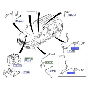 حساس مانع الانغلاق الخلفي اليسار