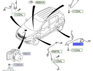 حساس مانع الانغلاق الخلفي اليسار