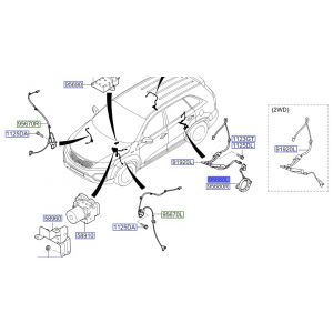 حساس مانع الانغلاق الخلفي اليسار