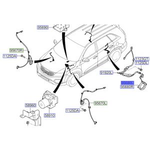 حساس مانع الانغلاق الخلفي اليسار