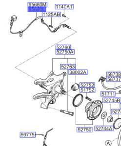 حساس مانع الانغلاق الخلفي اليسار