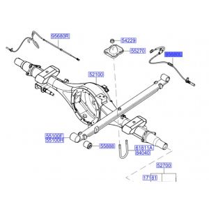 حساس مانع الانغلاق الخلفي اليسار