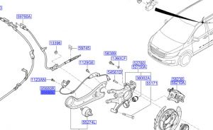 حساس مانع الانغلاق الخلفي اليسار