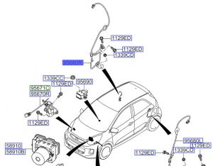 حساس مانع الانغلاق الخلفي اليمين