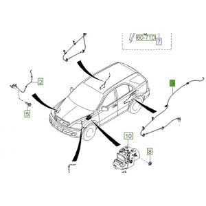 حساس مانع الانغلاق الخلفي اليسار