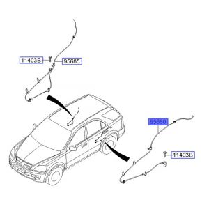 حساس مانع الانغلاق الخلفي اليسار