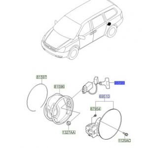 قفل باب مدخل الوقود