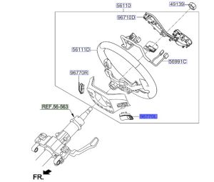 مفتاح تعشيق خلف الدركسون