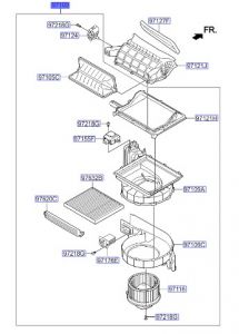 وحدة مروحة مكيف داخلية