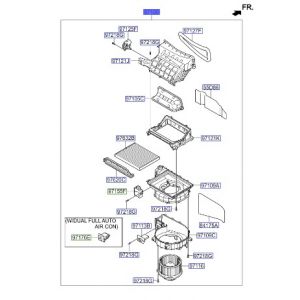 وحدة مروحة مكيف داخلية