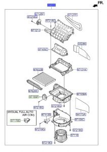وحدة مروحة مكيف داخلية