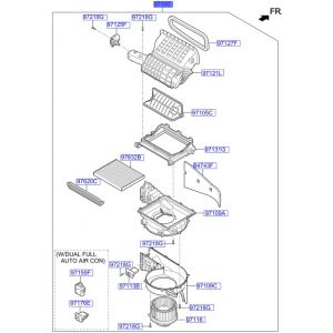 وحدة مروحة مكيف داخلية