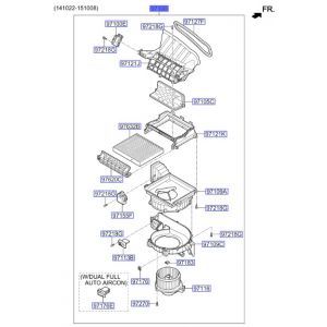 وحدة مروحة مكيف داخلية