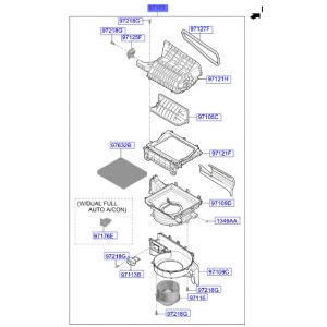 وحدة مروحة مكيف داخلية