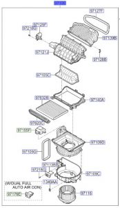 وحدة مروحة مكيف داخلية