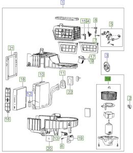 موتور مروحة مكيف داخلية
