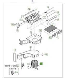 مروحة مكيف داخلية