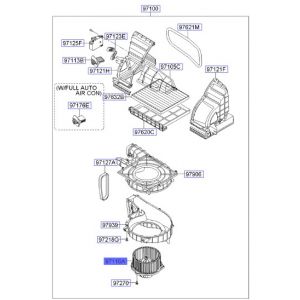 موتور مروحة مكيف داخلية