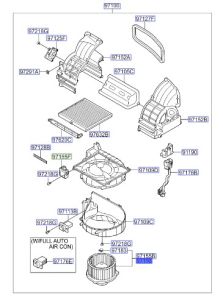 مروحة مكيف داخلية