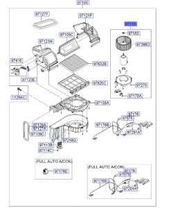 مروحة مكيف داخلية