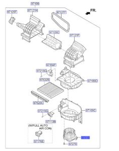 مروحة مكيف داخلية