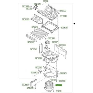 موتور مروحة مكيف داخلية