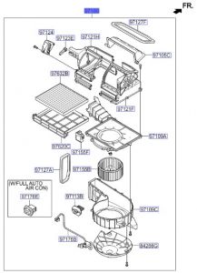 وحدة مروحة مكيف داخلية