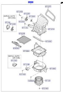 وحدة مروحة مكيف داخلية