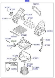 وحدة مروحة مكيف داخلية