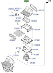 وحدة مروحة مكيف داخلية