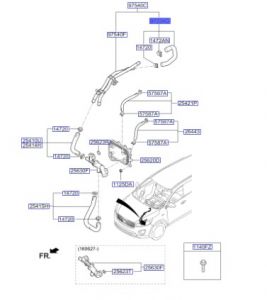خرطوم زيت الجيربوكس الخارج