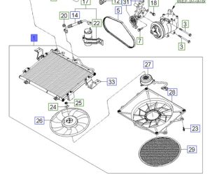 رديتر المكيف و المروحه