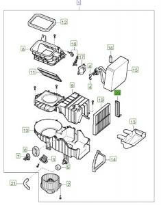 غطاء فلتر المكيف