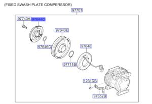 كلتش كمبروسر مكيف