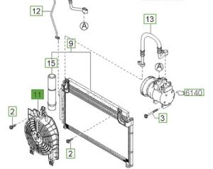 رديتر المكيف و المروحه