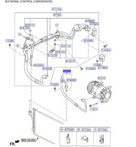 خرطوم غاز المكيف الحار