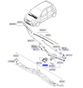 موتور تحريك المساحات الأمامية