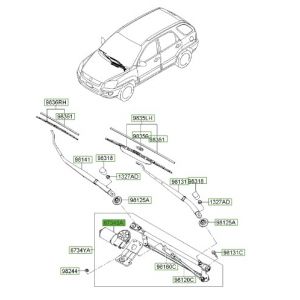 موتور تحريك المساحات الأمامية