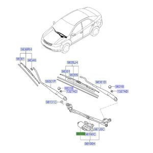 موتور تحريك المساحات الأمامية