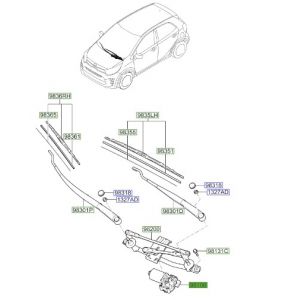 موتور تحريك المساحات الأمامية