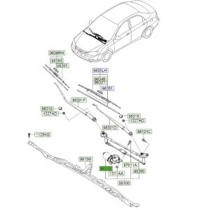 موتور تحريك المساحات الأمامية