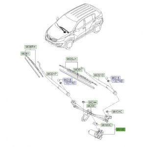 موتور تحريك المساحات الأمامية